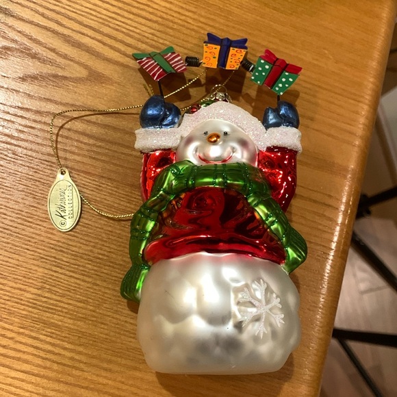 Snowman Glittery Xmas Ornament - Picture 2 of 5